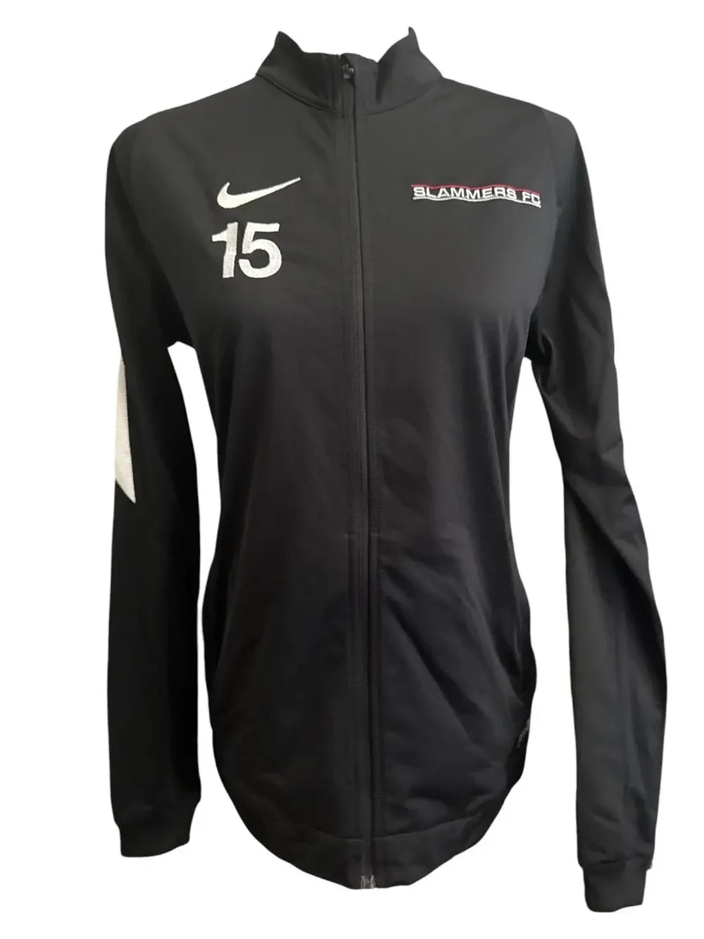 Nike Slammers FC Futbol Soccer Black Sports Jacket M
